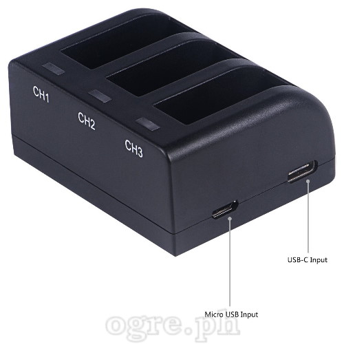 S-G5 3-Channel USB Charger for HERO5/6