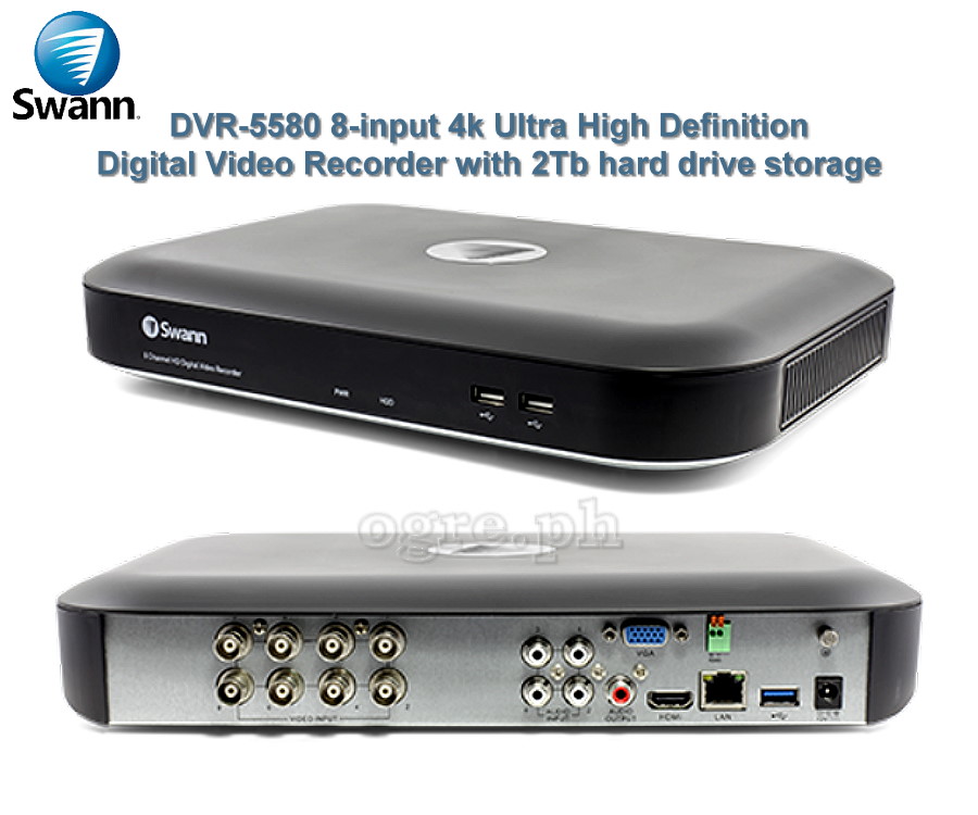 SWDVK-855804 4-Camera 8-Channel 4K Ultra HD DVR Security System with 2Tb DVR (Refurbished Australian Surplus)