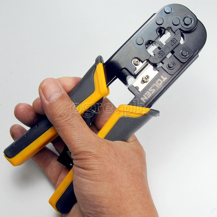 38054 Industrial Ratchet Modular Network Crimping Pliers