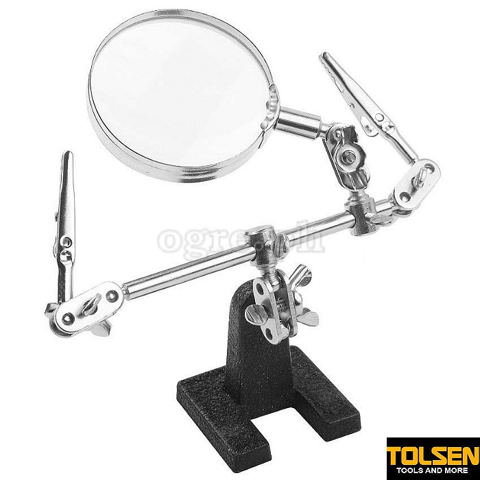 38090 Mini Helping Hand with 62mm (2.4") 3x Magnifier