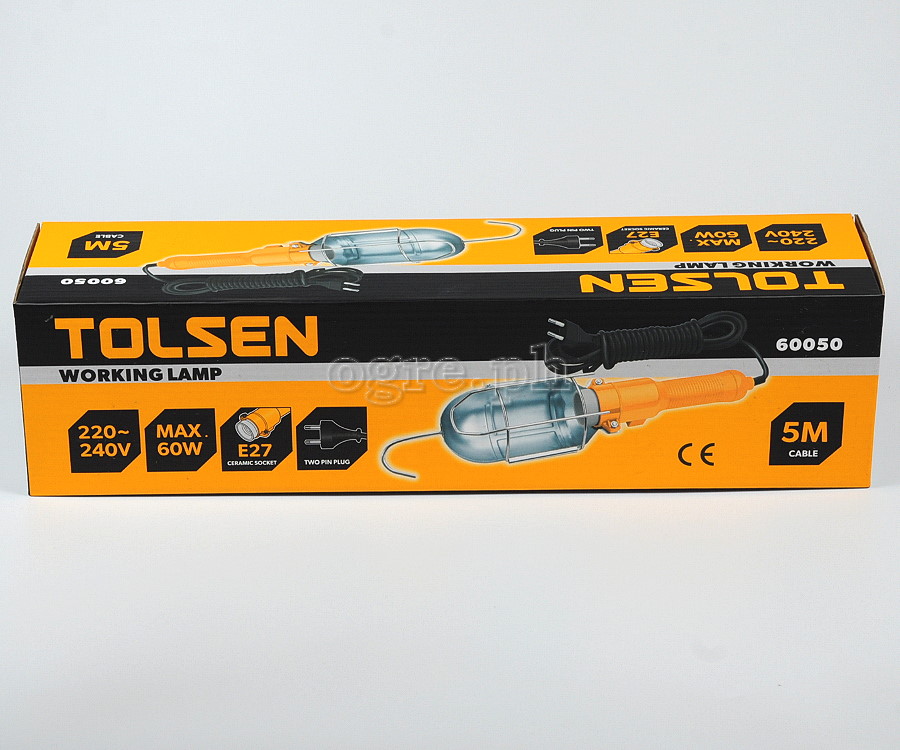 60050 Hanging Work Lamp / Trouble Light with 5m Cord