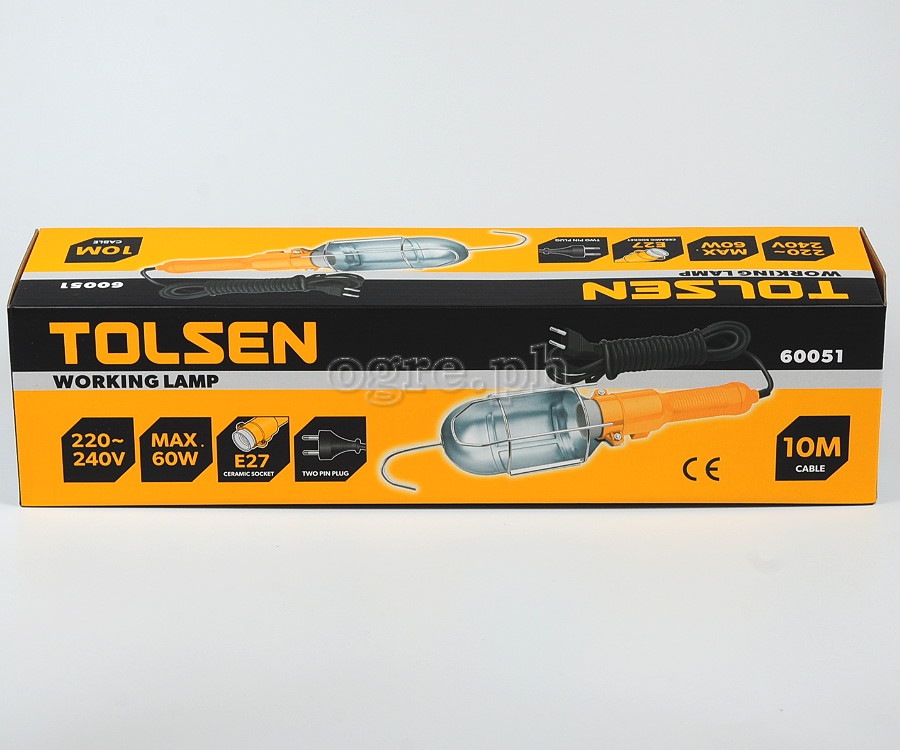 60051 Hanging Work Lamp / Trouble Light with 10m Cord