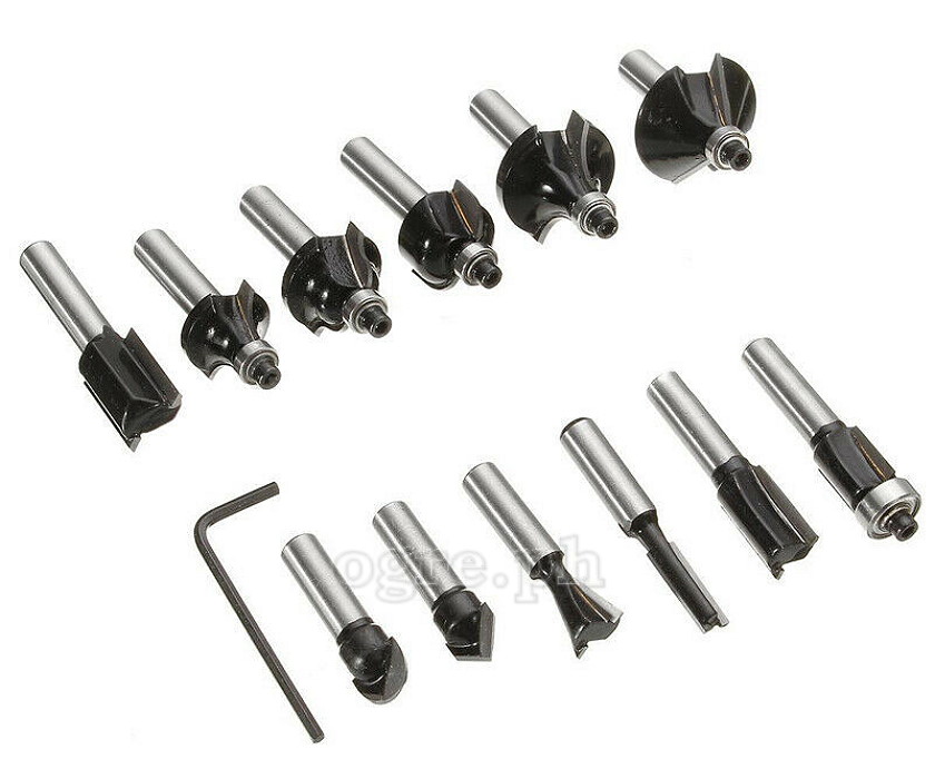 75680 12pcs Carbide Router Bits Set
