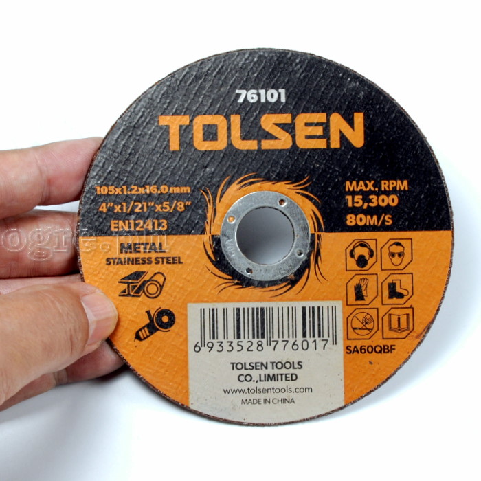 76101 Cut-Off Wheel for Grinder 105mm (4") Pack of 5