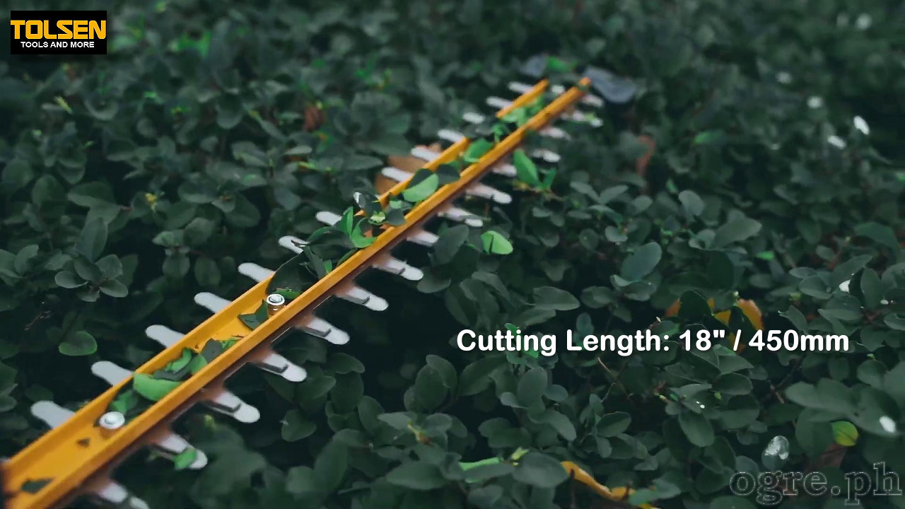 20v 450mm Long Reach Cordless Hedge Trimmer