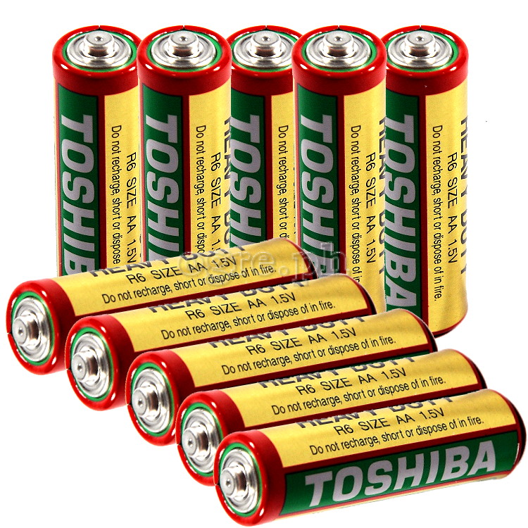 R6KG-1x10C Extra Heavy Duty Zinc Carbon 1.5V AA Battery Pack of 10