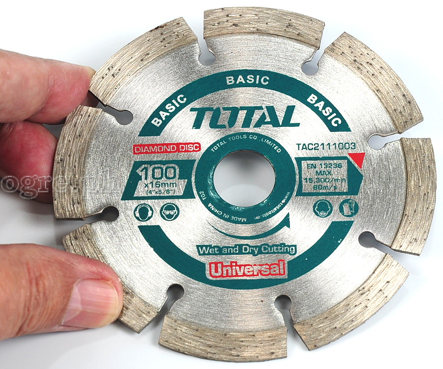 TAC2111003 Wet and Dry Diamond Cutting Disc 100mm