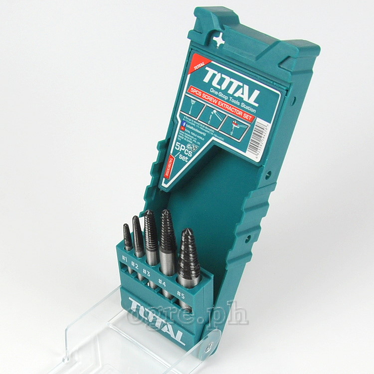 TACSE0056 5 pcs Screw Extractors Set 3-18mm