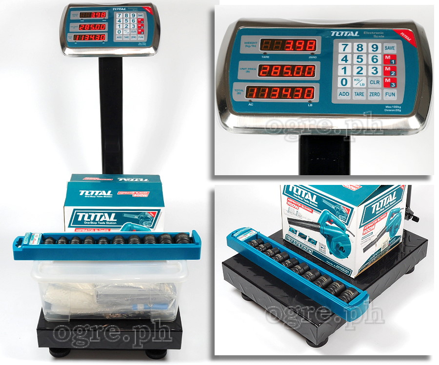 TESA31001 Industrial Electronic Weighing Scale 100kg (220lb)
