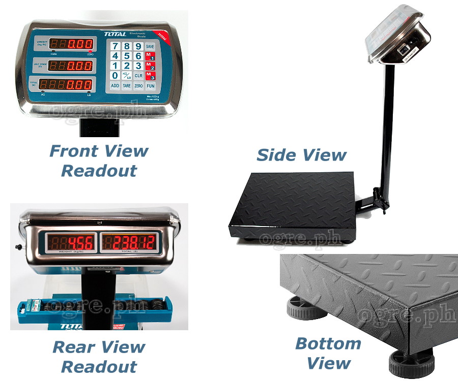 TESA31001 Industrial Electronic Weighing Scale 100kg (220lb)
