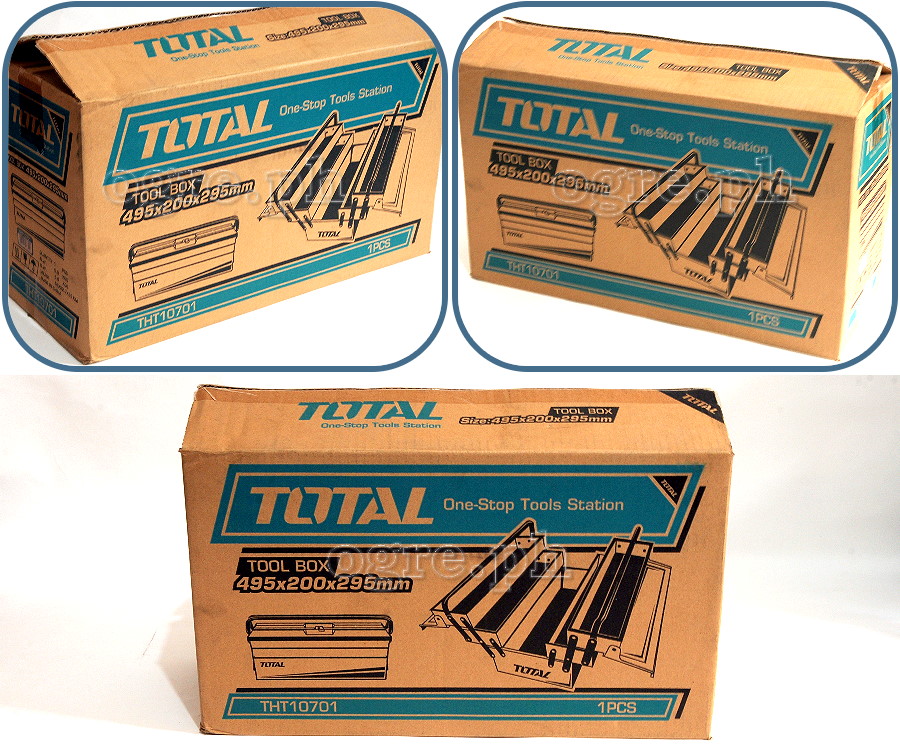 THT10701 3 Layers Metal Tool Box Large 495x200x290mm