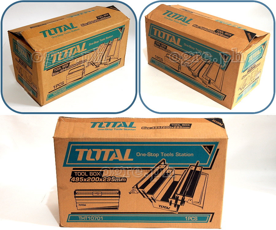 THT10702 3 Layers Metal Tool Box Medium 400x200x195mm