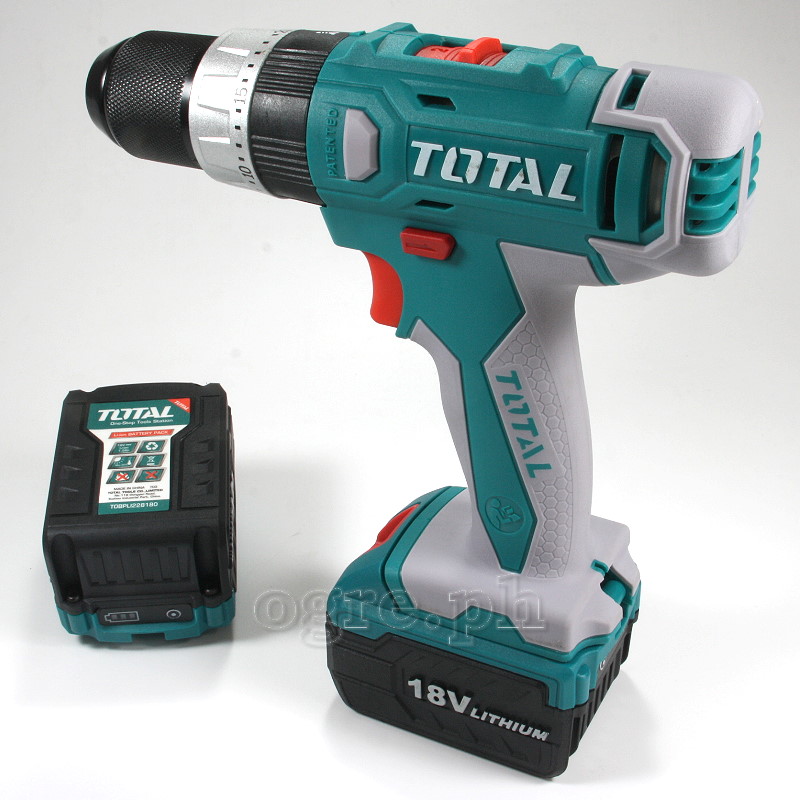 TIDLI228180 Cordless Impact Drill Set 18V Li-Ion