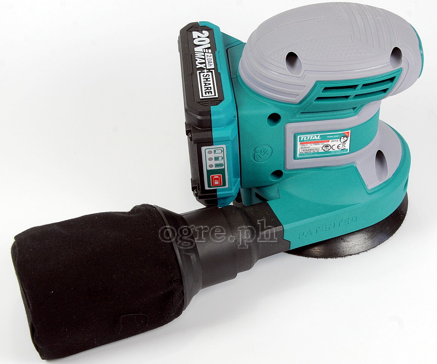 TROSLI2001S Cordless Orbital Sander Set (with 20V Lithium-Ion Battery and Charger)