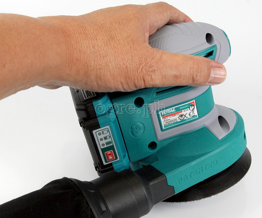 TROSLI2001S Cordless Orbital Sander Set (with 20V Lithium-Ion Battery and Charger)