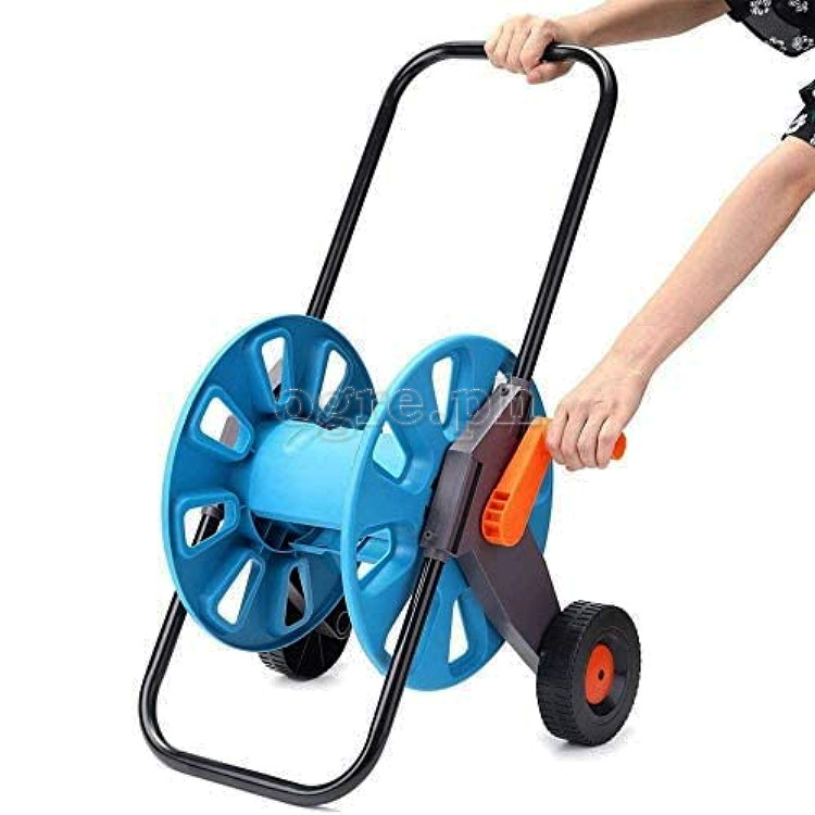 D0036 Portable Free Standing Garden Hose Cart with Wheels (for 1/2” x 50m Hose)