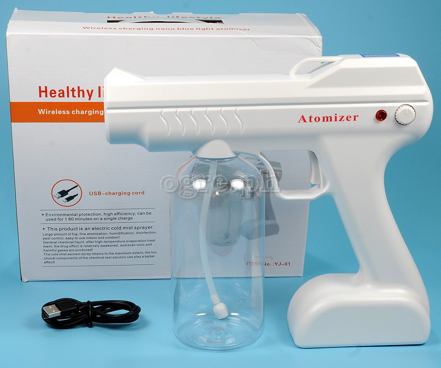YJ-01 Cordless Blue Ray Nano Disinfectant Sprayer with 800ml Dispenser