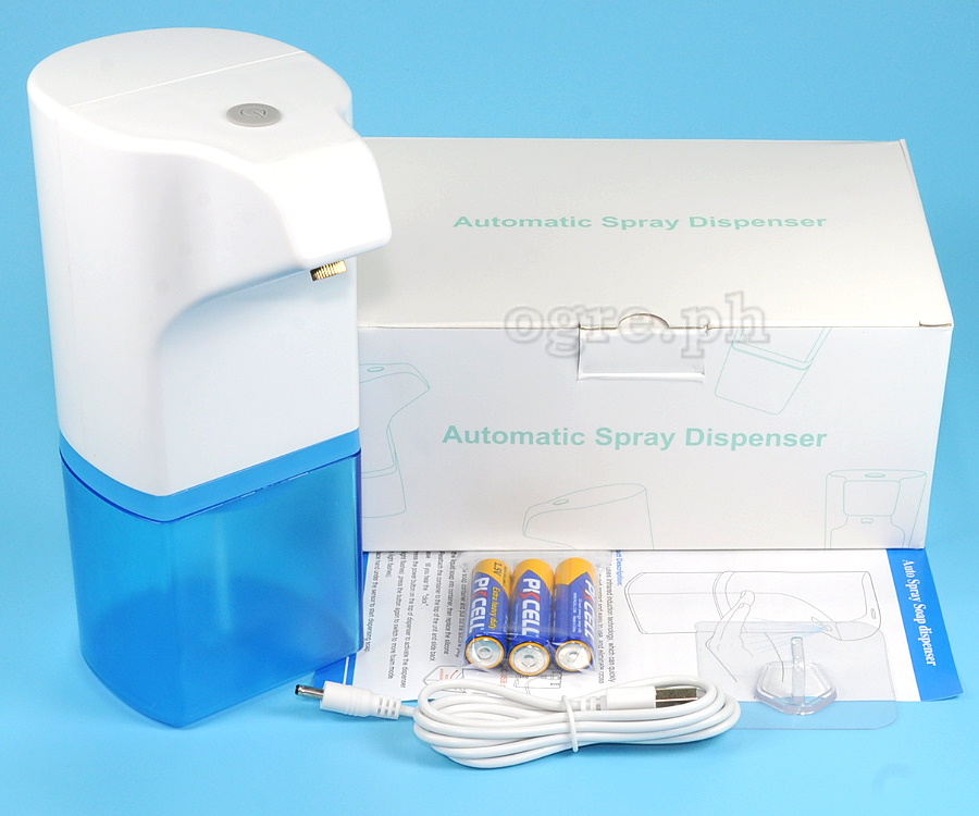 YX-CTWM3SB Automatic Alcohol Spray Mist Dispenser 300mL Counter Top / Wall Mount Battery / DC-Powered