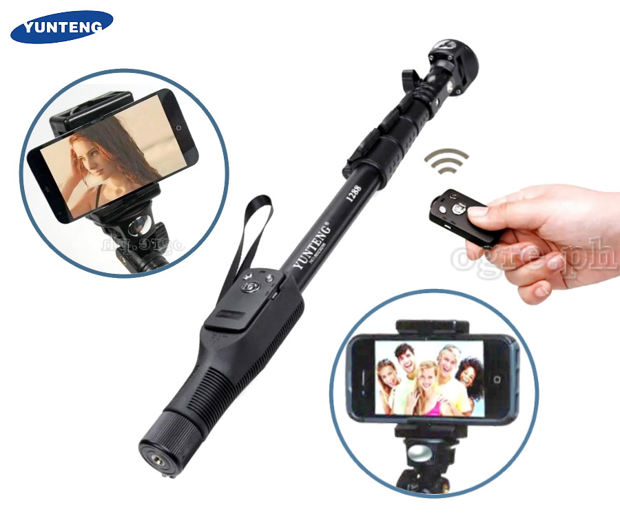 YT-1288 Monopod with Bluetooth Shutter for Smartphones