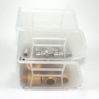 3J-710 Clear Stackable Storage Bin Small ( 4.13 x 5.31 x 2.95 inches )