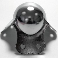 BC02 Flight Case Medium Ball Corner, 6 Holes, 65*53mm, Chrome, Set of 4