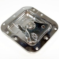 BL02C-L Flight Case Medium Butterfly Latch, 105mm x 112mm, with Padlock Hook, 12mm Recess