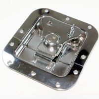 BL02C-L Flight Case Medium Butterfly Latch, 105mm x 112mm, with Padlock Hook, 12mm Recess