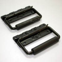 H03P-B Flight Case Small Surface Handle with Grip, 122 x 86mm Black, Set of 2