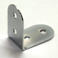 HC01 Flight Case Small Corner Brace Protector 40*25mm, Chrome, Set of 4