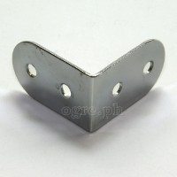 HC01 Flight Case Small Corner Brace Protector 40*25mm, Chrome, Set of 4