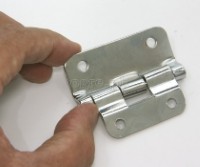 HP06 Flight Case Small Detachable Lift Off Hinge 57x30mm, Chrome, Set of 4