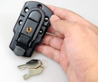 TL01-LB Flight Case Large Drawbolt Closure Latch, Key Lockable 90 x 50mm Black