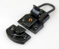 TL01-LB Flight Case Large Drawbolt Closure Latch, Key Lockable 90 x 50mm Black