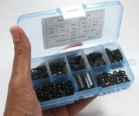 NL16-M3 PCB / Motherboard Black Nylon M-F Standoff Spacer Kit ~ 180pcs M3 Mix