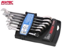 FHCGS007 7pcs Industrial Fixed Head Combination Ratchet Spanner Set