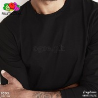 CLS-165B Black Classic Comfort Style Long Sleeves Tee 165gsm 100% Cotton