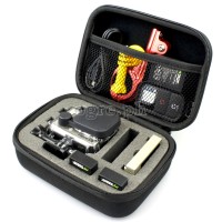 Small Shockproof Storage Case for GoPro, DJI Action, Insta360 Ace, SJCam ~ Black