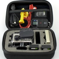 Small Shockproof Storage Case for GoPro, DJI Action, Insta360 Ace, SJCam ~ Black