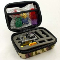 Small Shockproof Storage Case for GoPro, DJI Action, Insta360 Ace, SJCam ~ Camo