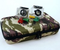 Large Shockproof EVA Storage Case for GoPro, DJI OSMO Action, Insta360 Ace, SJCam ~ Camo