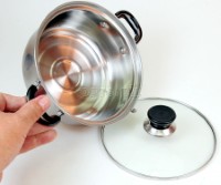 TXQ-2 Stainless Steel Mini Casserole with Glass Lid 18cm (7”)