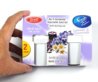 10350 2-Pack 5 oz (141g) Solid Gel Odor Neutralizer ~ Lavender & Chamomile Scent