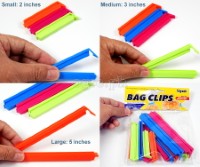 BC0077 Bag Sealing Clips 3-Sizes 12-Pack