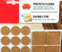 HY0117 28-pack Self Adhesive Cork Furniture Protectors