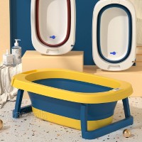 LYBY-A03 Collapsible Baby Bathtub with Safety Cushion and Thermometer