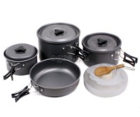 15P500 7-pcs Outdoor Cookware Set with 12-pcs Kitchen Utensils