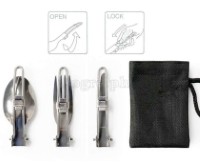 15S201 3-pcs Stainless Steel Outdoor Cutlery Set