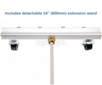 PWWB-416 Pressure Washer 16" 4-nozzles Aluminum Water Broom with 24" Extension Wand