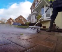 PWWB-416 Pressure Washer 16" 4-nozzles Aluminum Water Broom with 24" Extension Wand