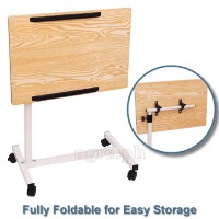 MOT-01 Mobile Fully Adjustable Overbed Table (60x40cm Desk Top)